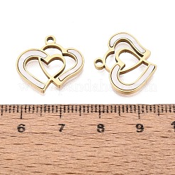 Pendentifs en acier inoxydable 304 émaillés&nbsp;STAS-Q111-06G