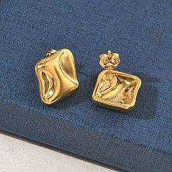 Pendientes de acero inoxidable 304 para mujer&nbsp;EJEW-K333-28G