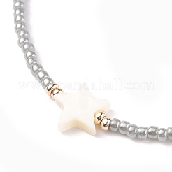 Bracelets réglables de perles tressées avec cordon en nylon&nbsp;BJEW-JB05689-M