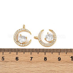 Messing micro pave klare zirkonia anhänger&nbsp;KK-B137-19G