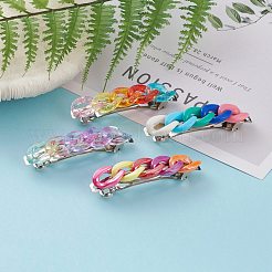 Barrette à cheveux en fer plaqué platine&nbsp;PHAR-JH00069