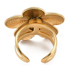 Anillos de puño abiertos de acero inoxidable 304&nbsp;RJEW-A049-01I-G