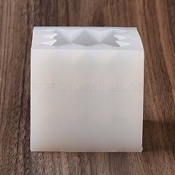 Facettierte rhombusförmige Würfel aus lebensmittelechtem Silikon&nbsp;DIY-D097-09