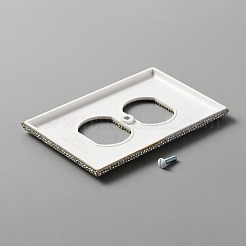 Plaque murale de prise de courant en strass en plastique&nbsp;AJEW-WH0041-74C