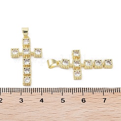 Micro ottone trasversali spianare pendenti zirconi&nbsp;KK-E102-02G-01