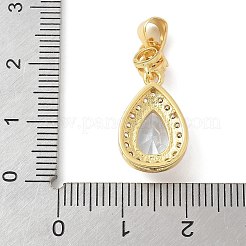 Ottone micro spianare pendenti zirconi&nbsp;KK-K298-55G