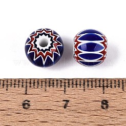 Handgefertigte Millefiori-Glas-Unterlegscheibe-Perlen&nbsp;LA-UK0001-01
