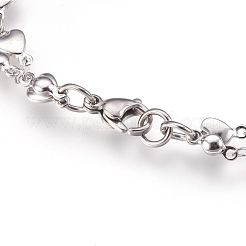 Anlaufgeschützte mehrreihige Armbänder aus Edelstahl 304&nbsp;BJEW-G596-08P