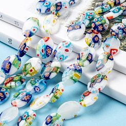 Handgemachte Glasperlen Millefiori-Stränge&nbsp;X-LK137