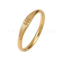 Glatte Bandringe aus Edelstahl 304&nbsp;RJEW-P151-01G-02