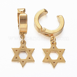 Orecchini a clip in acciaio inossidabile 304&nbsp;X-EJEW-H351-16G
