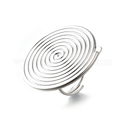 Verstellbare Manschettenringe aus Edelstahl 304&nbsp;RJEW-V005-01A-P