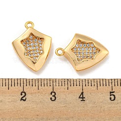 Pendentifs en laiton zircon cubique transparent&nbsp;LS-KK-U006-07G-04
