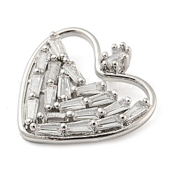 Porte micro ouvrent pendentifs zircone cubique en laiton de placage&nbsp;KK-C044-19P