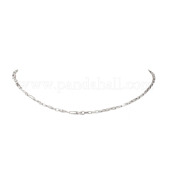 Colliers à maillons ovales en acier inoxydable 304&nbsp;NJEW-JN05729