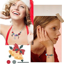 Bastelset für europäische Armbänder und Halsketten zum Thema Weihnachten&nbsp;DIY-WH0308-346