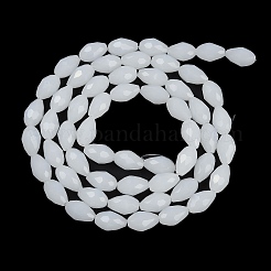 Chapelets de perles en verre d'imitation jade électrolytique&nbsp;LS-EGLA-N013-J8mm-D03