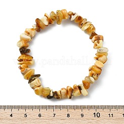 Natürliche Bernsteinperlen-Stretcharmbänder für Damen und Herren&nbsp;BJEW-JB13704