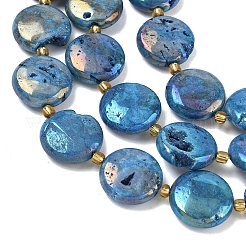 Galvanisierte natürliche Druzy Geode Kristallperlen Stränge&nbsp;G-G459-04J