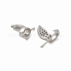 Messing-Mikro pflastern Zirkonia Anhänger bails&nbsp;KK-Z131-03P
