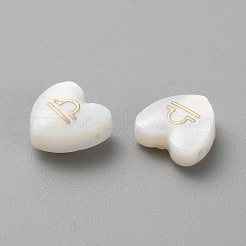 5 Stück natürliche weiße Muschelperlen&nbsp;BSHE-TAC0004-02I