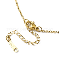 Colliers à pendentif en laiton avec verre&nbsp;NJEW-C039-03KCG