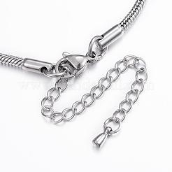 Anlaufgeschützte Schlangenkettenarmbänder aus Edelstahl 304&nbsp;BJEW-H491-01P