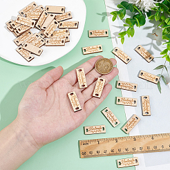 40 Stück Holzstrick&nbsp;DIY-BC0013-78