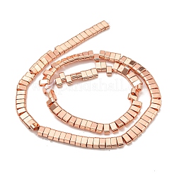 Brins de perles d'hématite non magnétiques synthétiques galvanisées&nbsp;G-I360-B01-03