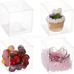 Transparente Geschenkbox aus Kunststoff für Tierboxen&nbsp;CON-WH0052-9x9cm