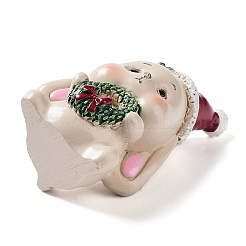 Ornamento di scultura in resina di animali natalizi&nbsp;LS-RESI-K025-01F