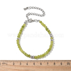 Natürliches Peridot-Perlenarmband&nbsp;ZW6419-4