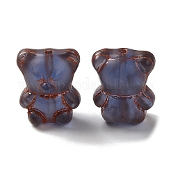 Cuentas de lampwork transparente&nbsp;LAMP-P065-06A-04