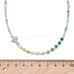 Halsketten aus facettiertem&nbsp;NJEW-JN05975-01