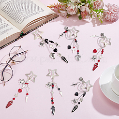 DIY-Sets für Haarspangen mit Stern-Druckknöpfen&nbsp;DIY-SC0031-77
