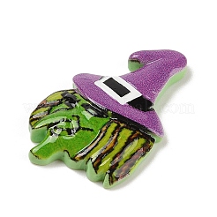Cabochon decodensati in resina opaca di Halloween&nbsp;RESI-M044-01F