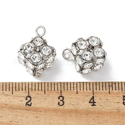 Pendentifs en laiton avec strass&nbsp;KK-U057-01P-01