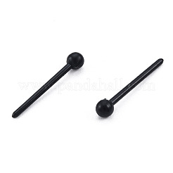 Piccoli orecchini a sfera in plastica&nbsp;EJEW-N022-01G