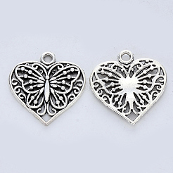 Tibetischer stil Aluminium Anhänger & Charms&nbsp;TIBE-R316-108AS-RS