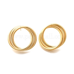 Pendientes de acero inoxidable 201&nbsp;EJEW-Q026-01G
