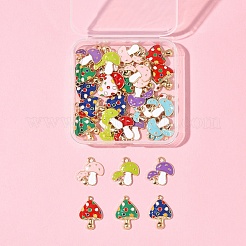 36 pièces 9 styles pendentifs en émail alliage thème automne&nbsp;ENAM-FS0002-95