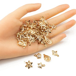 50 Stück 5-Stil-Rack-Plating-Eisen-Charms&nbsp;FIND-YW0003-87