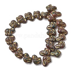 Perles en verre peintes&nbsp;GLAA-Z021-11H