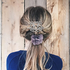 Wikinger-Haarspange aus Legierung mit Haarstäbchen&nbsp;OHAR-WH0001-04C