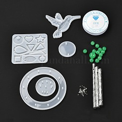 Kit fai da te per la creazione di campanelli eolici colibrì&nbsp;X1-DIY-P028-16