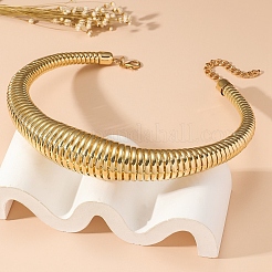 Klobige Chokerhalsketten aus Legierung mit Schlangenkette für Damen&nbsp;FS-WG830F0-01