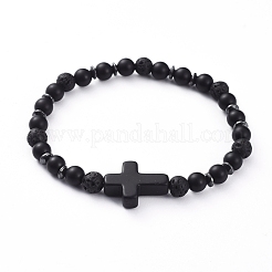 Bracelets extensibles unisexes naturels et synthétiques&nbsp;BJEW-JB04945