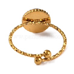 Anelli rotondi in occhio di tigre naturale&nbsp;RJEW-Q822-01G-05