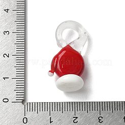 Weihnachten handgedrehten lampwork Glasanhänger&nbsp;LAMP-L081-01F