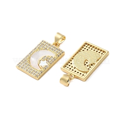 Ottone micro spianare pendenti zirconi&nbsp;KK-U070-15G